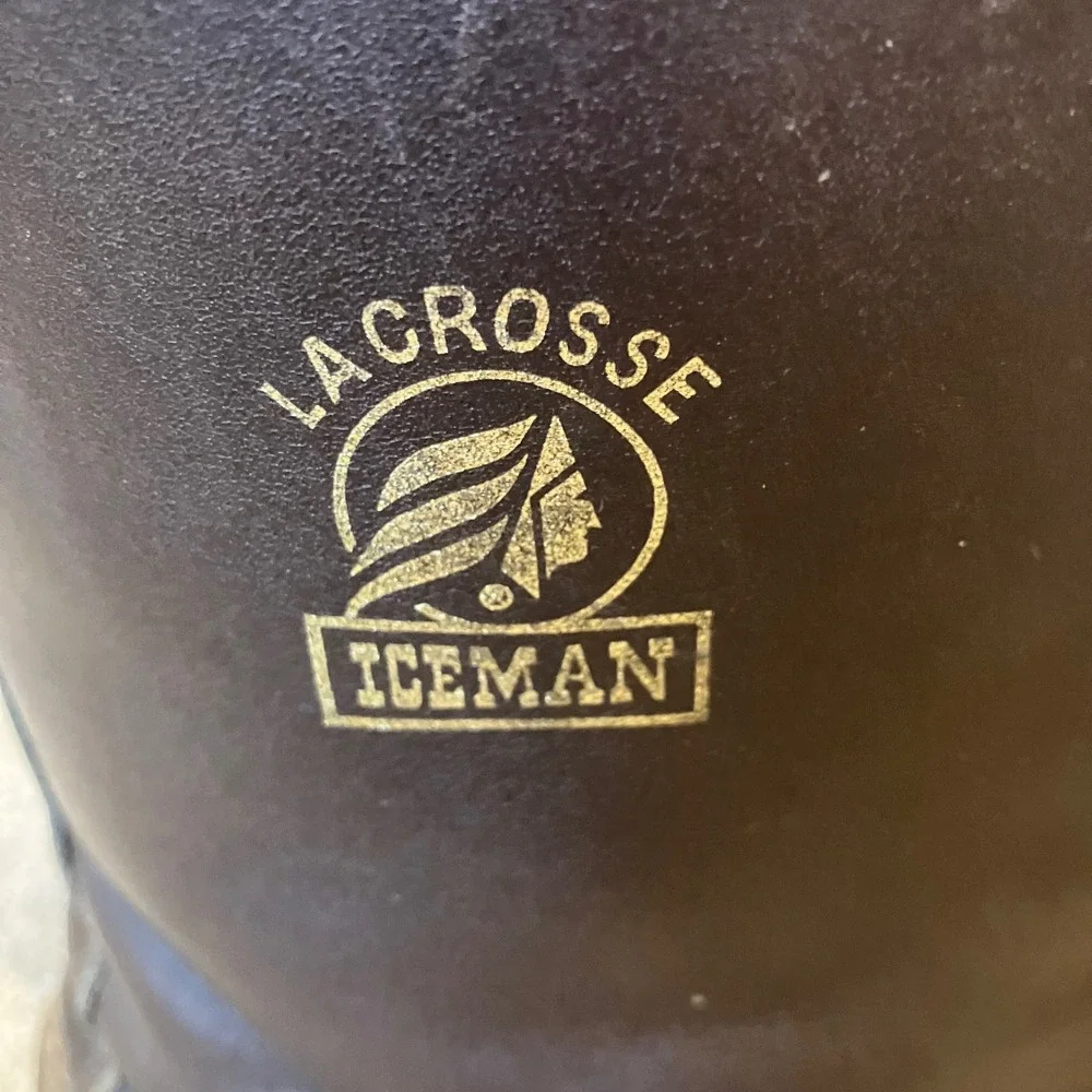 LaCrosse Iceman Men 12 Brown Insulated Leather Rubber Pac Boots USA Steel Shank